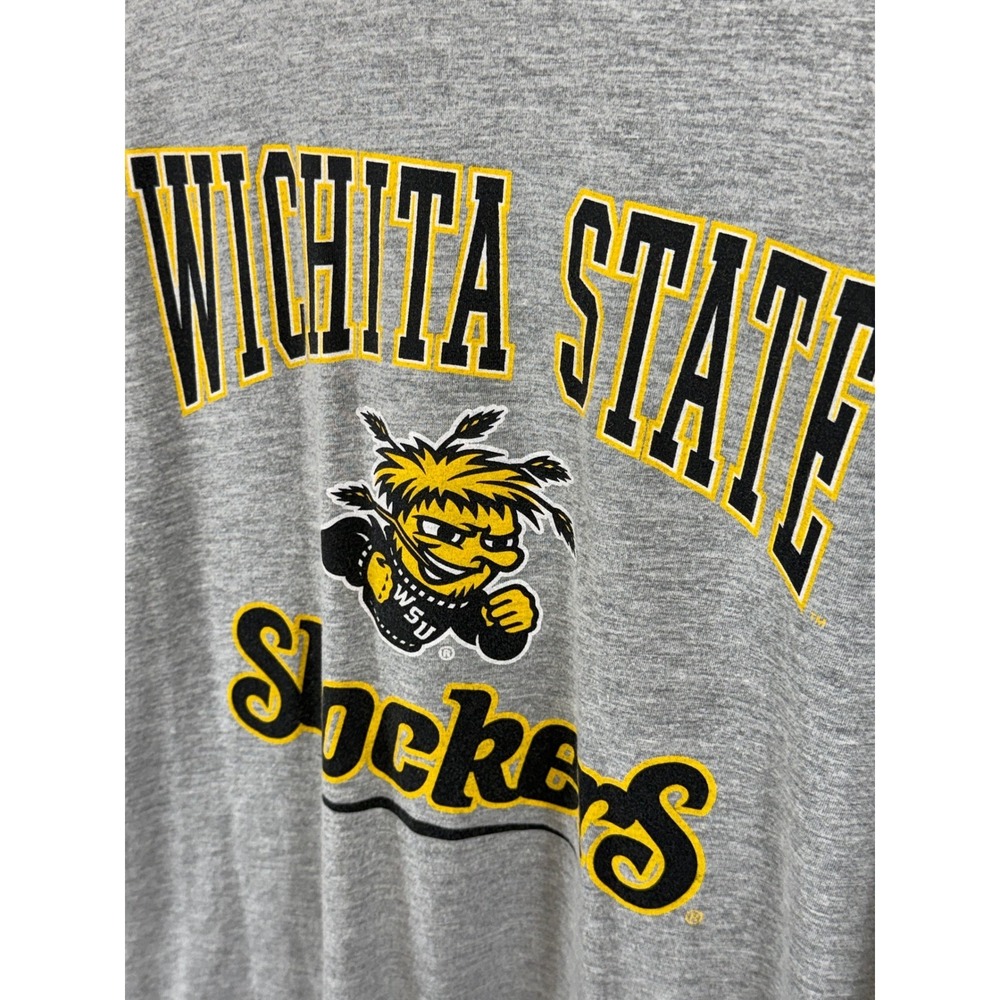 Colosseum Wichita State Shockers Long Sleeve Tee Men's XL NCAA WSU Athletic - Picture 2 of 10